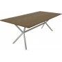 Revel spisebord, 200 cm (sildeben) - Hvit/trefinr