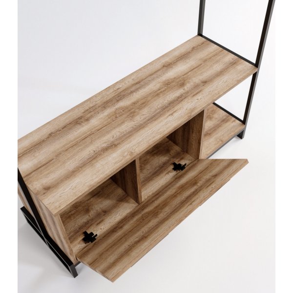 Minsk hallmøbler - Eik/sort Minsk hallmøbler - Eik/sort