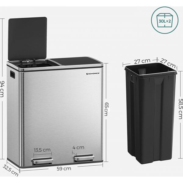 Daloa s�ppelb�tte 60 l - S�lv