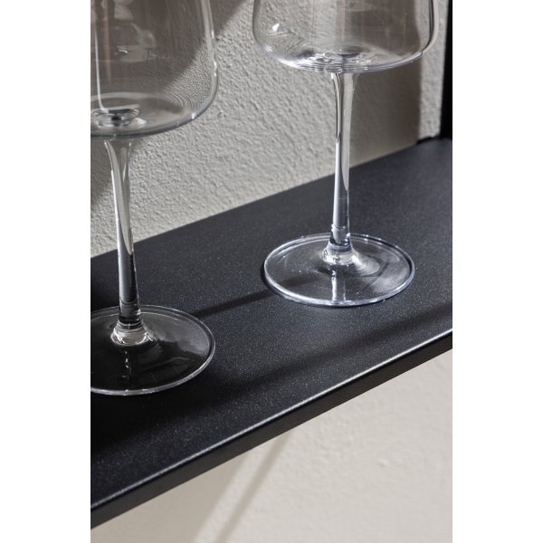 Lyon vegghylle 63 x 122 cm - Sort