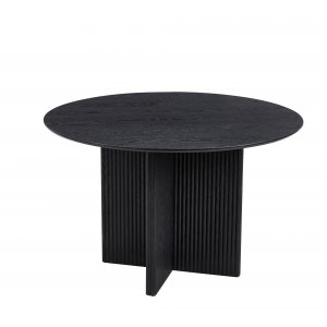 Crossby rundt spisebord Ø120 cm - Sortbeiset eik Crossby rundt spisebord Ø120 cm - Sortbeiset eik