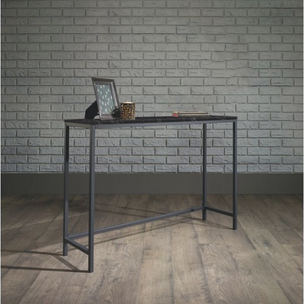 Konsollbord i lerret 100 x 30 cm - Sort