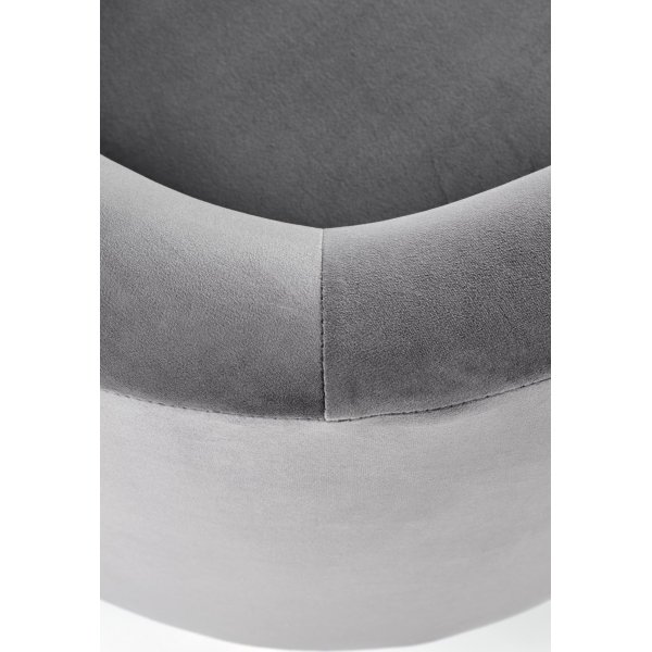 Lenestol Seal - Grå fløyel Lenestol Seal - Grå fløyel