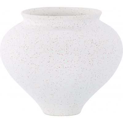 Rellis vase 18 x 18 cm - Sort/Hvit