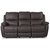 Enjoy Hollywood recliner sofa - 3-seter (el) i mrkebrunt mikrofiber