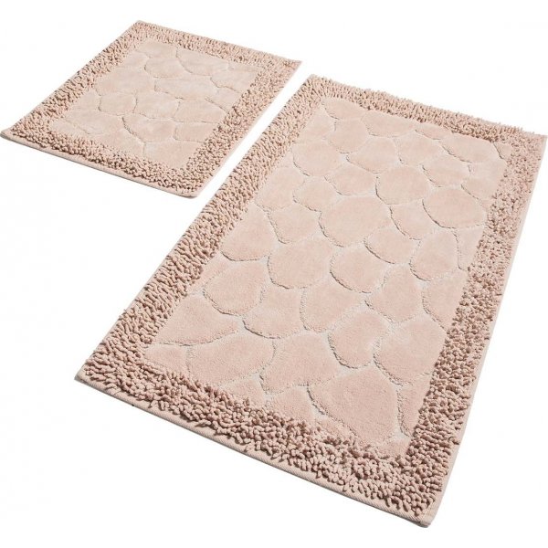 Baderomsteppe i stein - Rosa Baderomsteppe i stein - Rosa