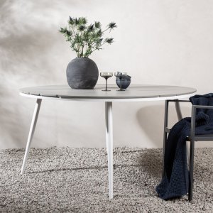 Break spisebord 150 cm - Gr/Hvit