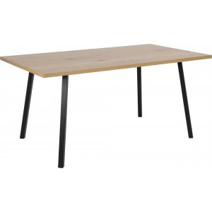 Cenny spisebord 160 cm - Eik/sort