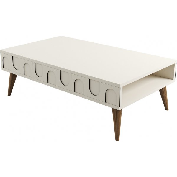 Lyon salongbord 105 x 60 cm - Krem/valntt
