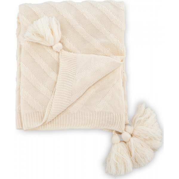 Lo pledd, 130x170 cm - Hvit Lo pledd, 130x170 cm - Hvit