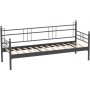 Manyas 3-seters utesofa - Svart/ryk + Tekstilrens for mbler