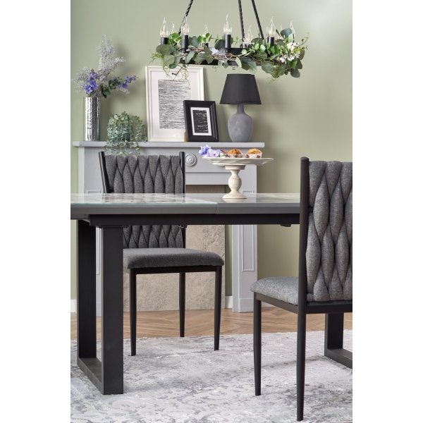 Nesta spisebord 160-200 cm - Hvit/gr�