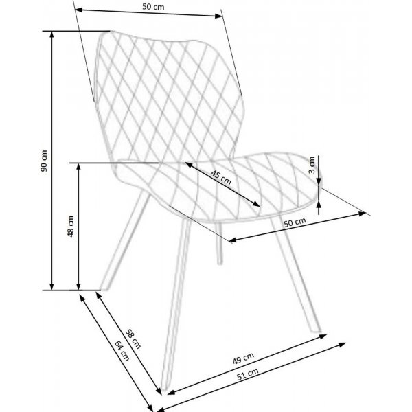 Cadeira spisestuestol 360 - Gul