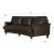 Howard Watford Deluxe 4-seters buet sofa - vintage brunt kunstskinn