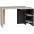 Frank skrivebord 120 x 60 cm - Beige/antrasitt