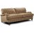 Howard Sir William 3-seter sofa (Dun) - Mobus Darkbeige Stripe