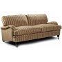 Howard Sir William 3-seter sofa (Dun) - Mobus Darkbeige Stripe