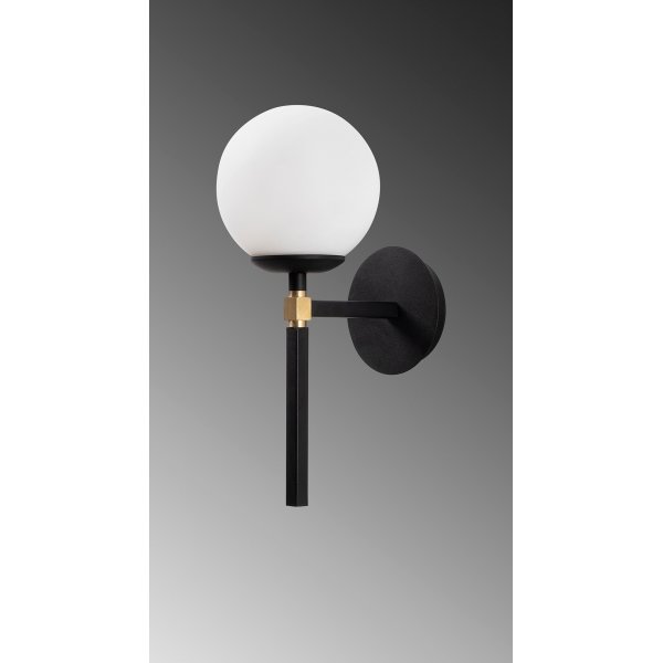 Gondol vegglampe 3041 - Sort/hvit Gondol vegglampe 3041 - Sort/hvit