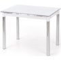 Aldona spisebord 96-142 cm - Hvit/krom