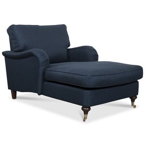 Howard Watford Deluxe Sofa Lenestol - Blå + Møbelpleiesett for tekstiler