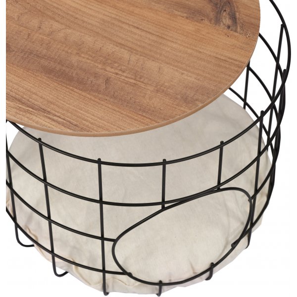 Cat sofabordsett - Furu/svart Cat sofabordsett - Furu/svart