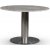 SOHO spisebord Ø105 cm - Børstet aluminium / Sølvmarmor