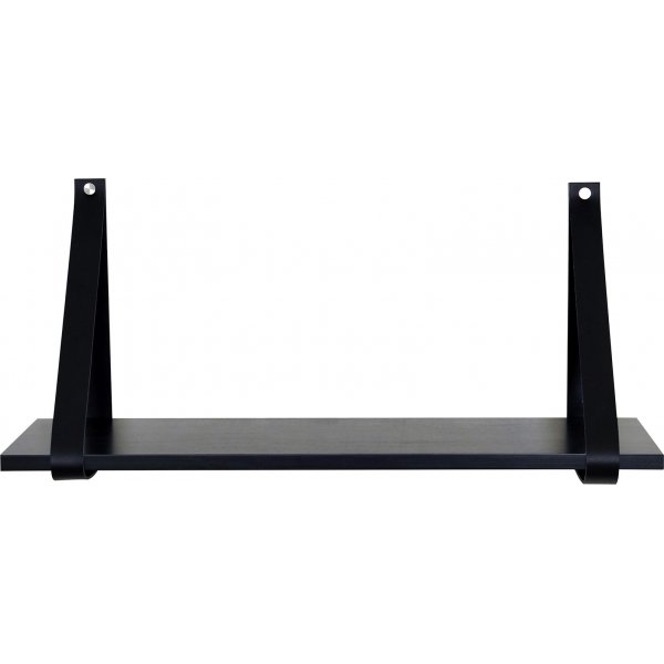 Frikk vegghylle 60 cm - Sort lakkert furu
