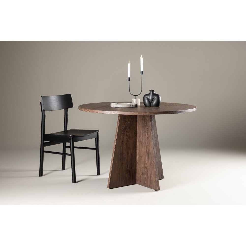 Bootcut spisebord Ø110 cm - Valnøtt - Ovale & runde bord, Spisebord, Bord