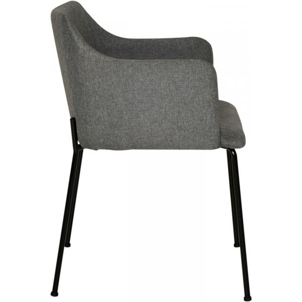 Faron karmstol - Grå/svart + Møbelføtter Faron karmstol - Grå/svart + Møbelføtter