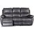Enjoy Hollywood recliner sofa - 3-seter (el) i grått kunstskinn