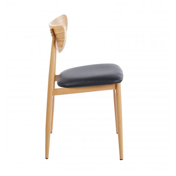 Ludvig-stol med beige stoff og eik Ludvig-stol med beige stoff og eik