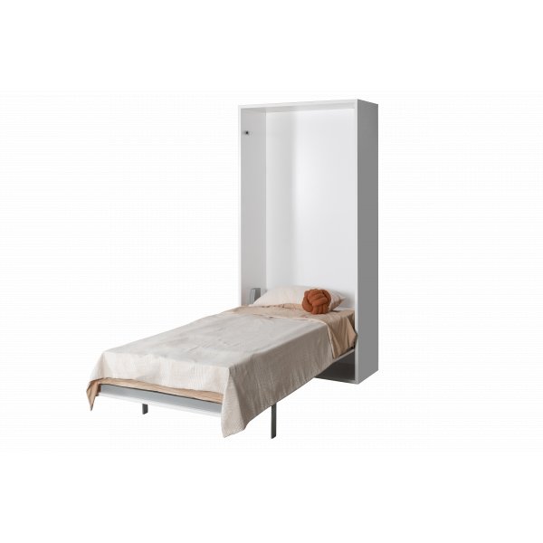 Veggseng 120200 cm vertikal - Hvit - Compact Living