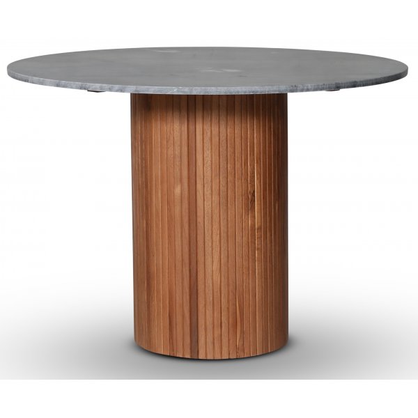 Decibel rundt spisebord 110 cm - Valntt / Gr marmor