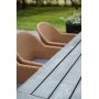 Oxford utendrsgruppe, grtt bord 220 cm inkludert 6 stk. Valetta naturfargede spisestoler