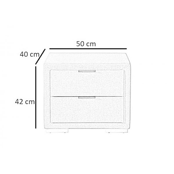 Viento nattbord - Grå Viento nattbord - Grå