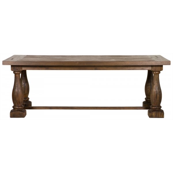 Lamier spisebord 220 cm - Brunbeiset