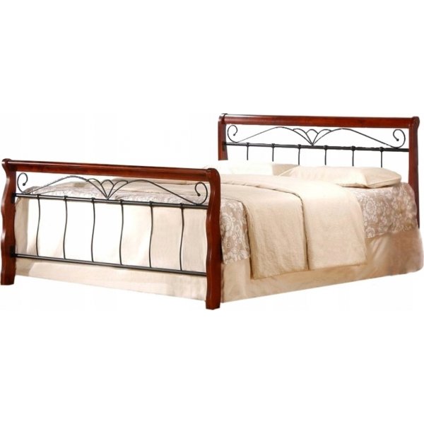 Anika 160 cm seng - antikk kirsebær/svart Anika 160 cm seng - antikk kirsebær/svart