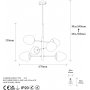 Arve taklampe 10190 - Sort/hvit