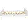 Softline seng 140 x 200 cm - Hvit