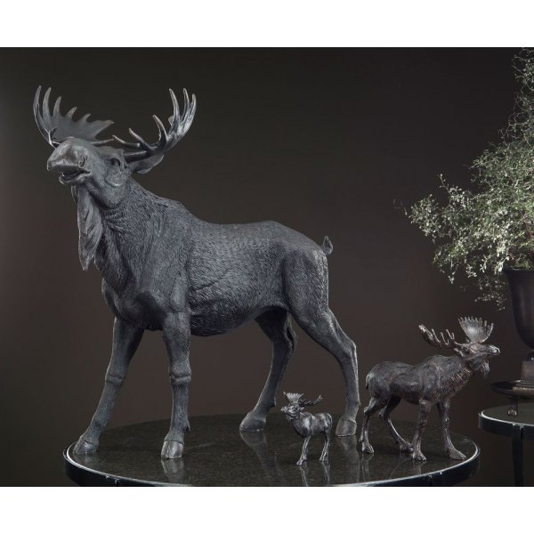 Dekorasjon Elg - Svart/brun