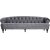 Oxford deluxe 3-seters sofa i gr flyel