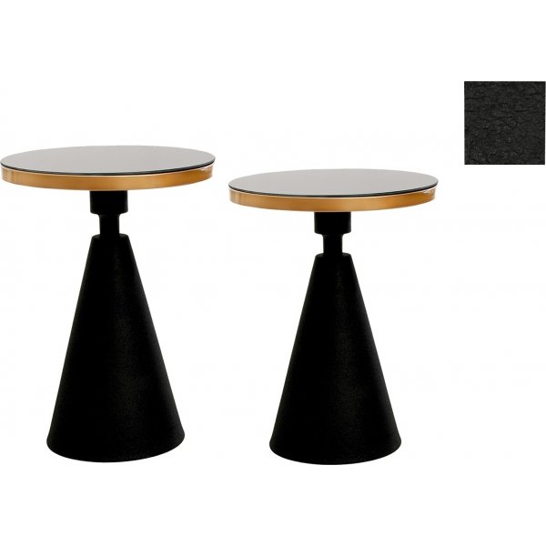 Chalice sidebord sett 50/55 cm - Sort/gull Chalice sidebord sett 50/55 cm - Sort/gull