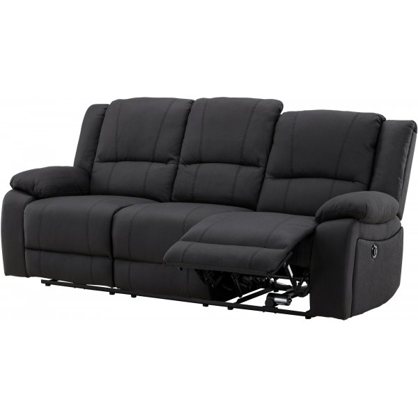 Singapore 3-seters hvilesofa - svart