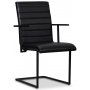Lazio spisegruppe 195 cm bord med 6 st Lazio stoler - Svart