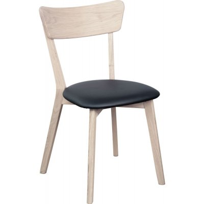 Amino stol - Hvit pigmentert / Sort ko-lr + Mbelftter