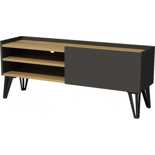 Veronica mediebenk - Eik/antrasitt Veronica mediebenk - Eik/antrasitt