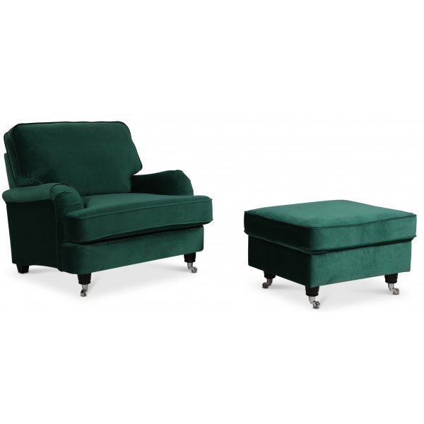 Kvarsebro Howard lenestol - Gr�nn (Fl�yel)