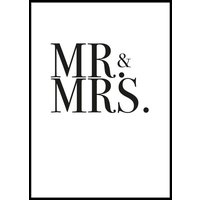 MR & MRS - Plakat 50x70 cm MR & MRS - Plakat 50x70 cm