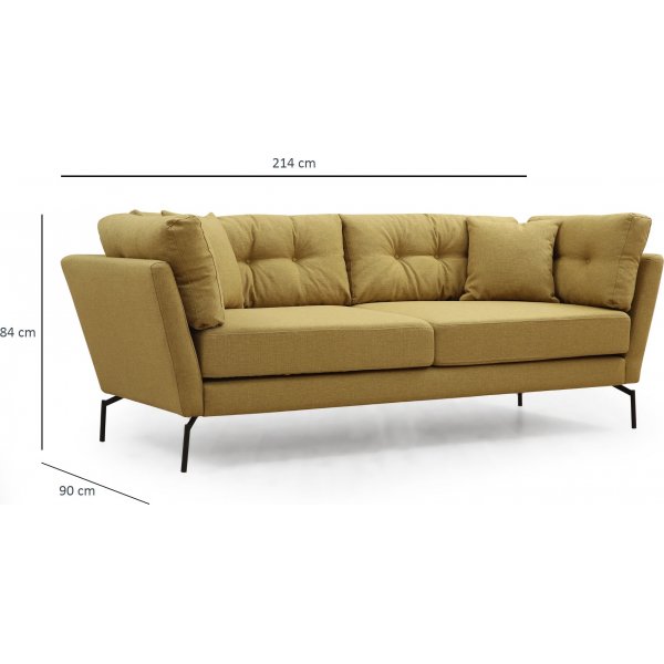 Mapa 3-seters sofa - Grønngul Mapa 3-seters sofa - Grønngul