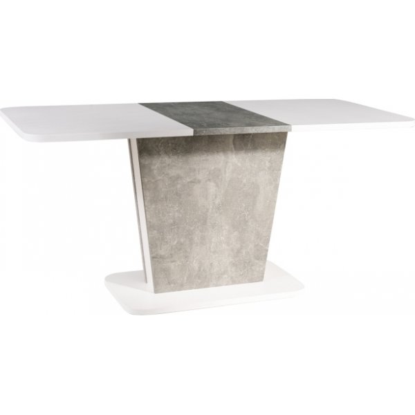 Calipso spisebord 110-145 cm - Hvit/gr